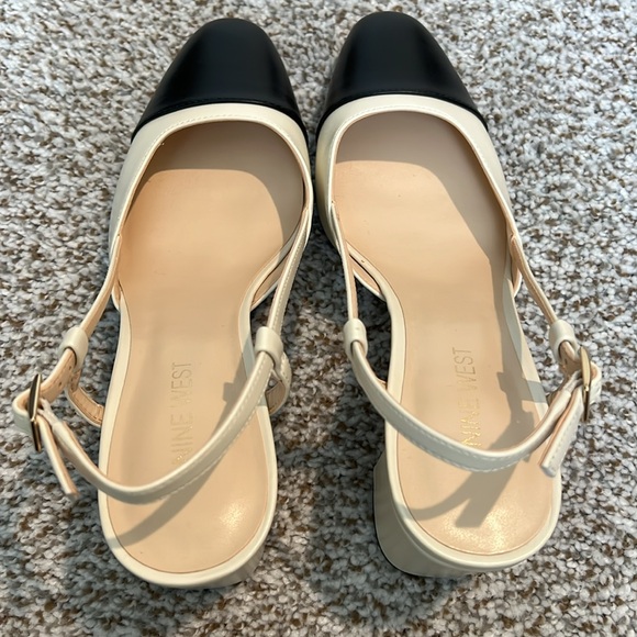 Nine West Cap Toe Slingback Pumps size 7 - Picture 8 of 8